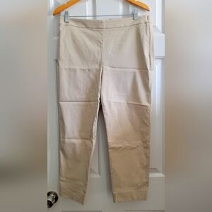 Talbots Cream Chatham Crop Pants -Size 10